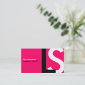 モダンなモノグラムの名刺 名刺 (スタンド正面)