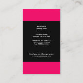 モダンなモノグラムの名刺 名刺 (裏面)