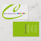 モダンなモノグラムの名刺 名刺 (正面/裏面)