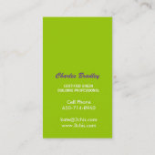 モダンなモノグラムの名刺 名刺 (裏面)