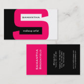 モダンなモノグラムの名刺 名刺 (正面/裏面)