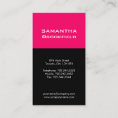 モダンなモノグラムの名刺 名刺 (裏面)