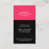 モダンなモノグラムの名刺 名刺 (裏面)