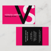 モダンなモノグラムの名刺 名刺 (正面/裏面)