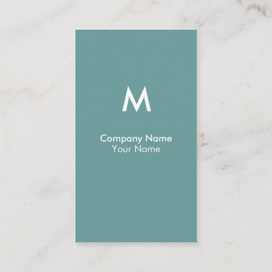 モダンなモノグラムの名刺 名刺 (裏面)