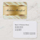 モダンなモノグラムの名刺 名刺 (正面/裏面)