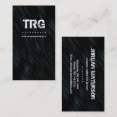 モダンなモノグラムの名刺 名刺 (正面/裏面)