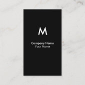 モダンなモノグラムの名刺 名刺 (裏面)