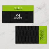 モダンなモノグラムの名刺 名刺 (正面/裏面)