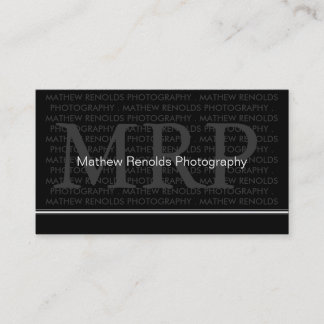 モダンなモノグラムの名刺 名刺