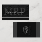 モダンなモノグラムの名刺 名刺 (正面/裏面)