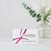 モダンなモノグラムの名刺 名刺 (スタンド正面)