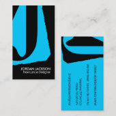 モダンなモノグラムの名刺 名刺 (正面/裏面)