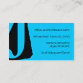 モダンなモノグラムの名刺 名刺 (裏面)