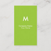 モダンなモノグラムの名刺 名刺 (裏面)