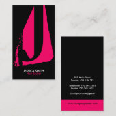 モダンなモノグラムの名刺 名刺 (正面/裏面)