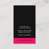 モダンなモノグラムの名刺 名刺 (裏面)