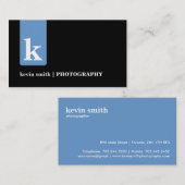 モダンなモノグラムの名刺 名刺 (正面/裏面)