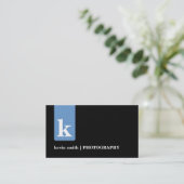 モダンなモノグラムの名刺 名刺 (スタンド正面)