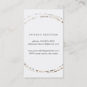 モダンなモノグラムの名刺 名刺 (裏面)