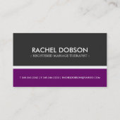 モダンなモノグラムの名刺 名刺 (裏面)