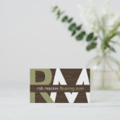 モダンなモノグラムの名刺 名刺 (スタンド正面)