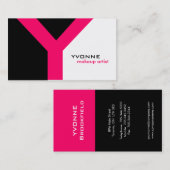 モダンなモノグラムの名刺 名刺 (正面/裏面)