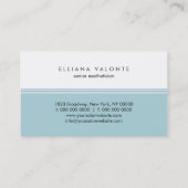 モダンなモノグラムの審美的な名刺 名刺 (裏面)