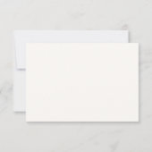 モダンなモノグラムの結婚式RSVP 出欠カード (裏面)