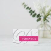 モダンなモノグラムの裁縫婦の名刺 名刺 (スタンド正面)