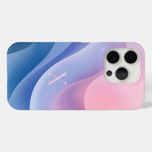 モダンなモノグラムデザインのミニマルなLetter X スマホケース Case-Mate iPhoneケース (裏面 (横))