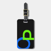 モダンなモノグラム22 ラゲッジタグ (正面縦)