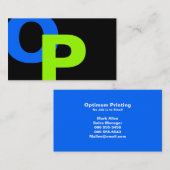 モダンなモノグラム22 名刺 (正面/裏面)