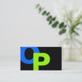 モダンなモノグラム22 名刺 (スタンド正面)