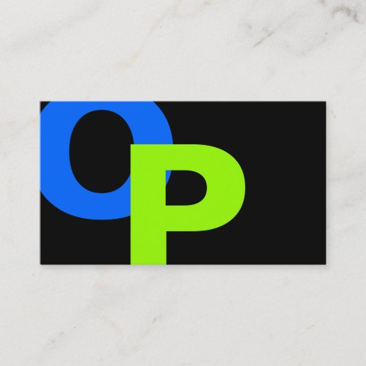 モダンなモノグラム22 名刺 (正面)