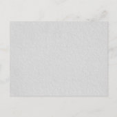 モダンなモノグラム ブラック&ホワイト ウェディング セーブ・ザ・デート 案内ポストカード (裏面)