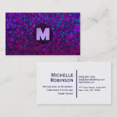 モダンなモノグラム 名刺 (正面/裏面)