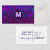 モダンなモノグラム 名刺 (正面/裏面)