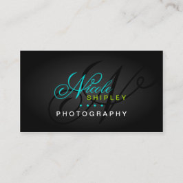 モダンなモノグラム 名刺