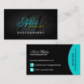 モダンなモノグラム 名刺 (正面/裏面)