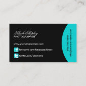 モダンなモノグラム 名刺 (裏面)