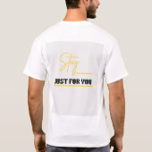 モダンなモノグラム「AS」ペアTシャツ Tシャツ (裏面)