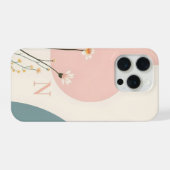 モダンなモノグラムN スマホケース - シンプルなデザイン iPhoneケース (裏面横)