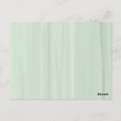 モダンなユーカリのブライダルシャワー招待状カード ポストカード (裏面)