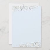 モダンなユーカリの少年洗礼 招待状 (裏面)