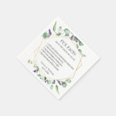 モダンなユーカリグリーン ウェディングの楽しい雑学 スタンダードカクテルナプキン (角)