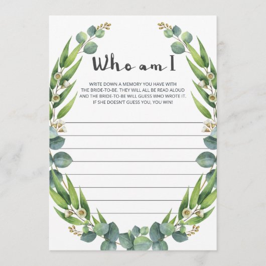 モダンなユーカリ アイスブレーカー ウェディングシャワー (正面)