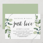 モダンなユーカリ,  ウェディングエロープメントパーティー 招待状 (正面/裏面)