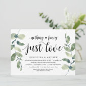 モダンなユーカリ, ブラックインク, ウェディングエロープメント 招待状 (スタンド正面)