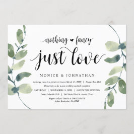 モダンなユーカリ, ブラック, ウェディングエロープメントパーティー 招待状